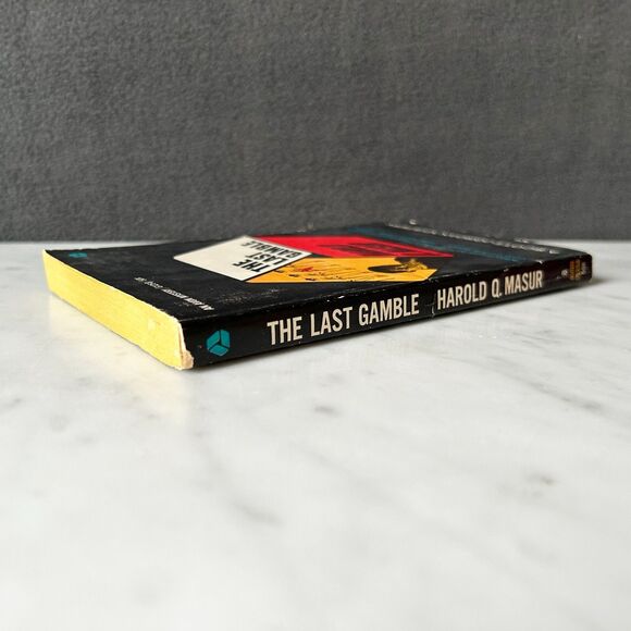 The Last Gamble Harold Q. Masur Paperback Book 1958 A Scott Jordan Mystery Avon - Picture 3 of 5